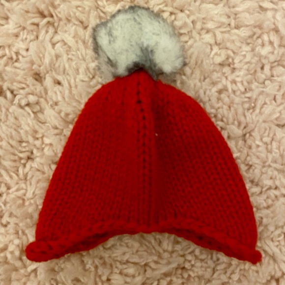 Knit red stocking cap - Picture 1 of 2